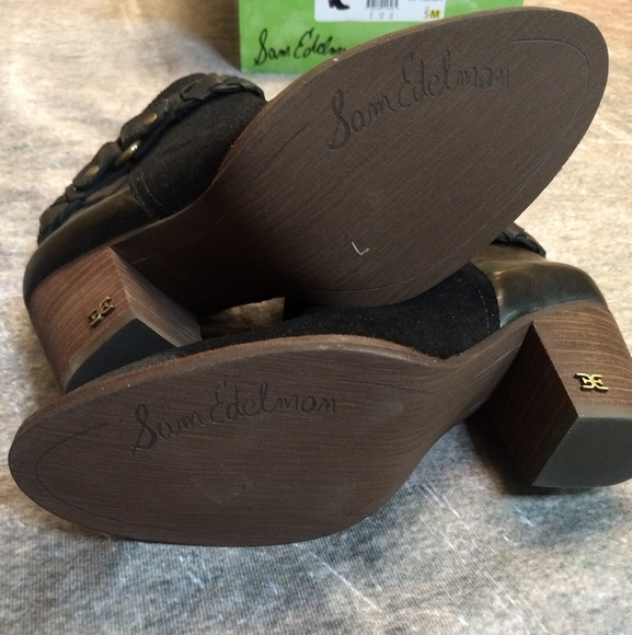 NEW! Sam Edelman Minetta Leather Booties Boots Size 5 - Picture 4 of 7